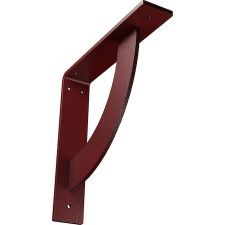 Ekena Millwork Bulwark Steel Bracket, Hammered Bright Red 2"W x 10"D x 10"H BKTM02X10X10BUHRE